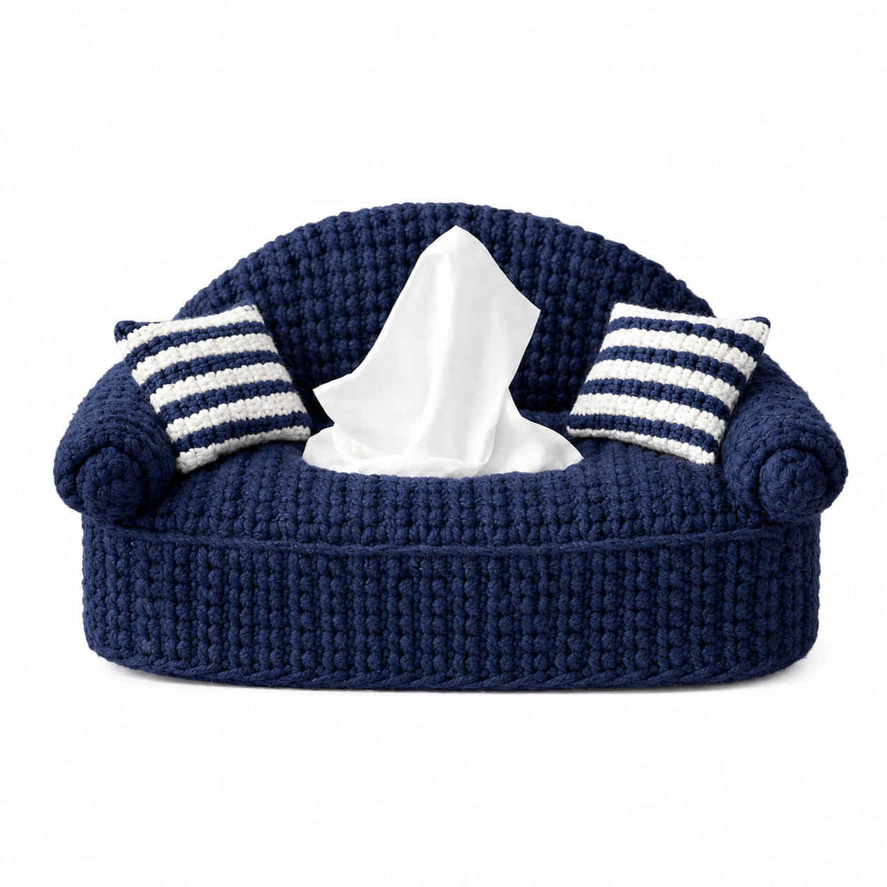 Kit crochet boîte à mouchoirs canapé | kit complet débutant DIY | Housse déco maison à crocheter