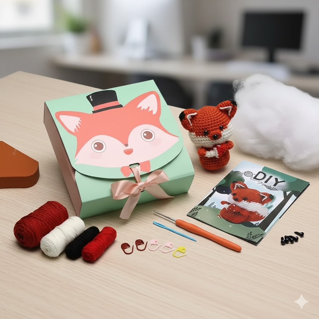 Kit Crochet Débutant | Donne vie à Foxy le Renard