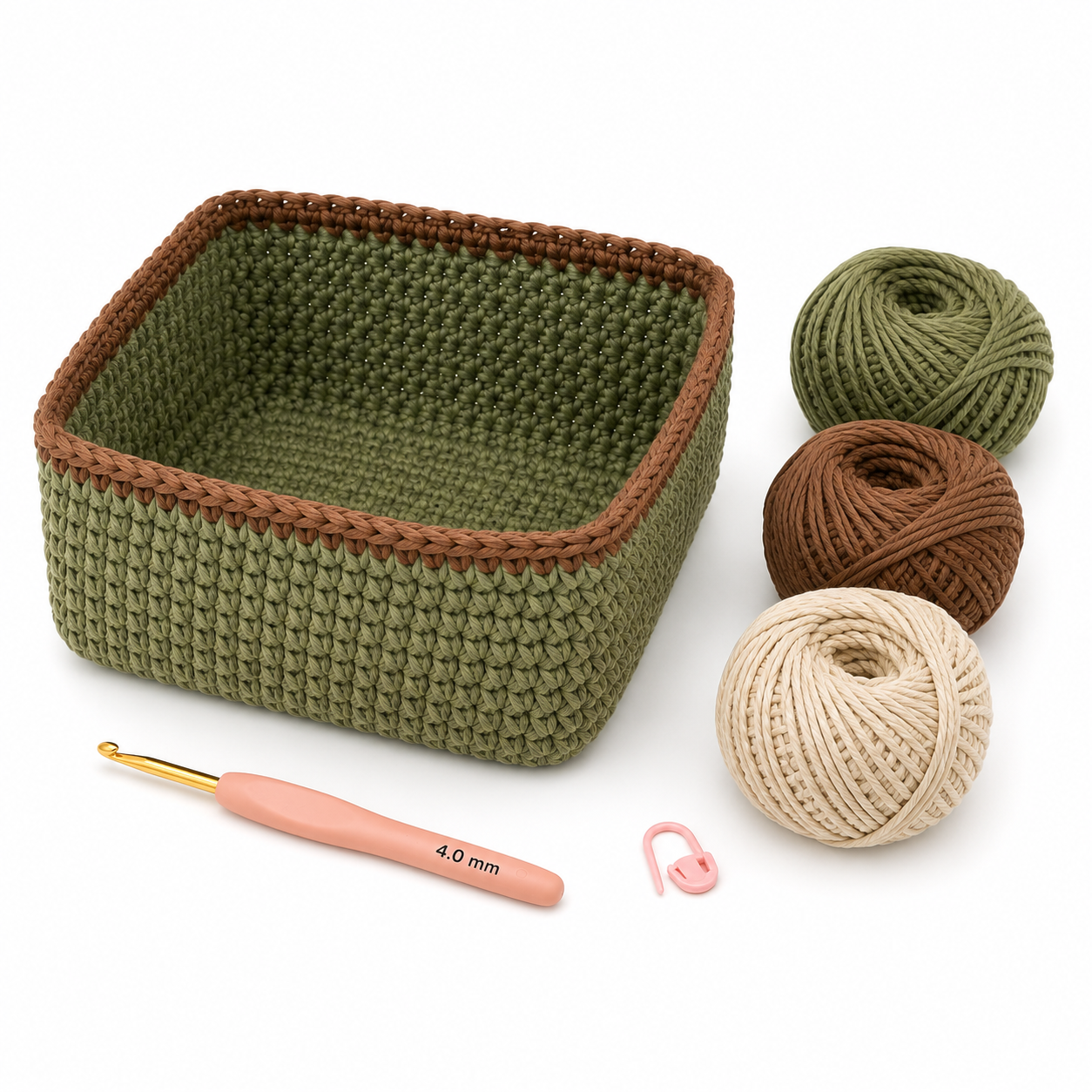 Paniers de rangement carré et rectangulaire