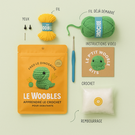 Kit Crochet Débutant | Donne vie à Fred le Dino
