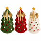 Kit crochet débutant porte-couverts sapin de noël | Décoration de table DIY | MyPeluchic