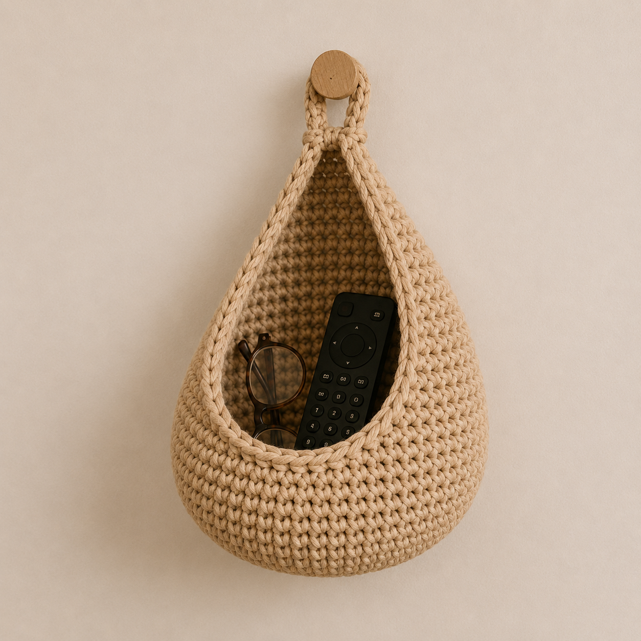 Kit crochet panier de rangement suspendu | Kit crochet complet DIY | Panier décoratif maison | MyPeluchic