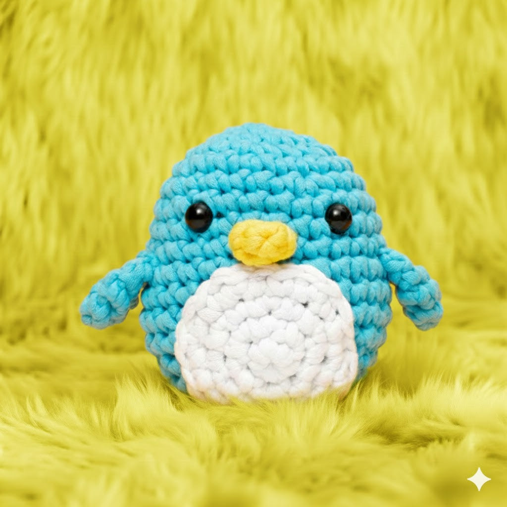 Kit crochet | Pingouin amigurumi | Kit DIY débutant | MyPeluchic