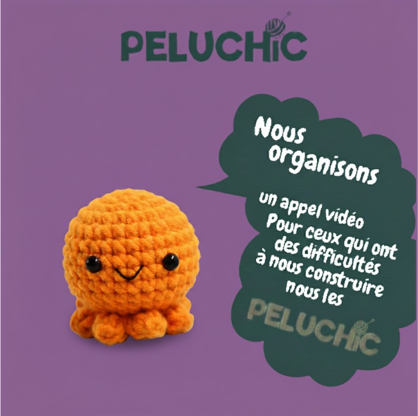 Kit crochet | Poulpe amigurumi | Kit DIY débutant | MyPeluchic