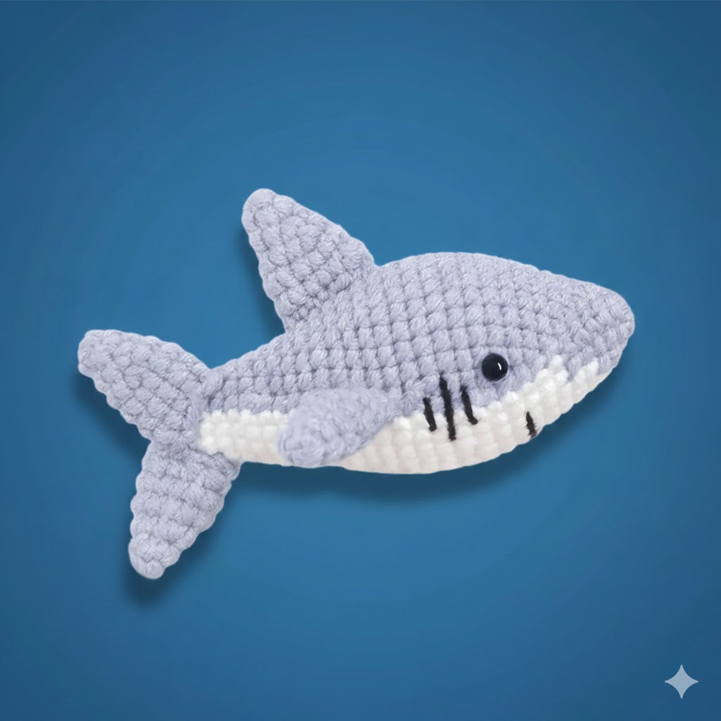 Kit crochet | Requin amigurumi | Kit DIY débutant | MyPeluchic