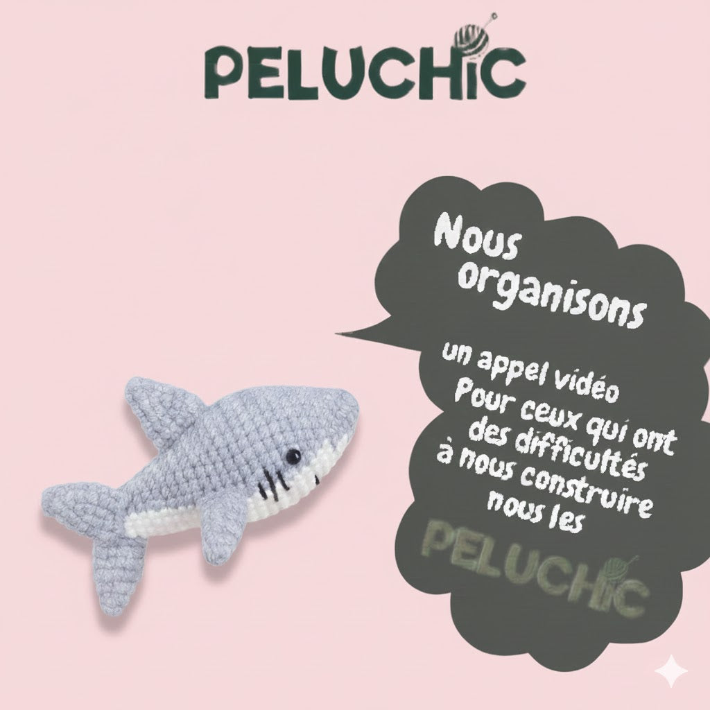 Kit crochet | Requin amigurumi | Kit DIY débutant | MyPeluchic