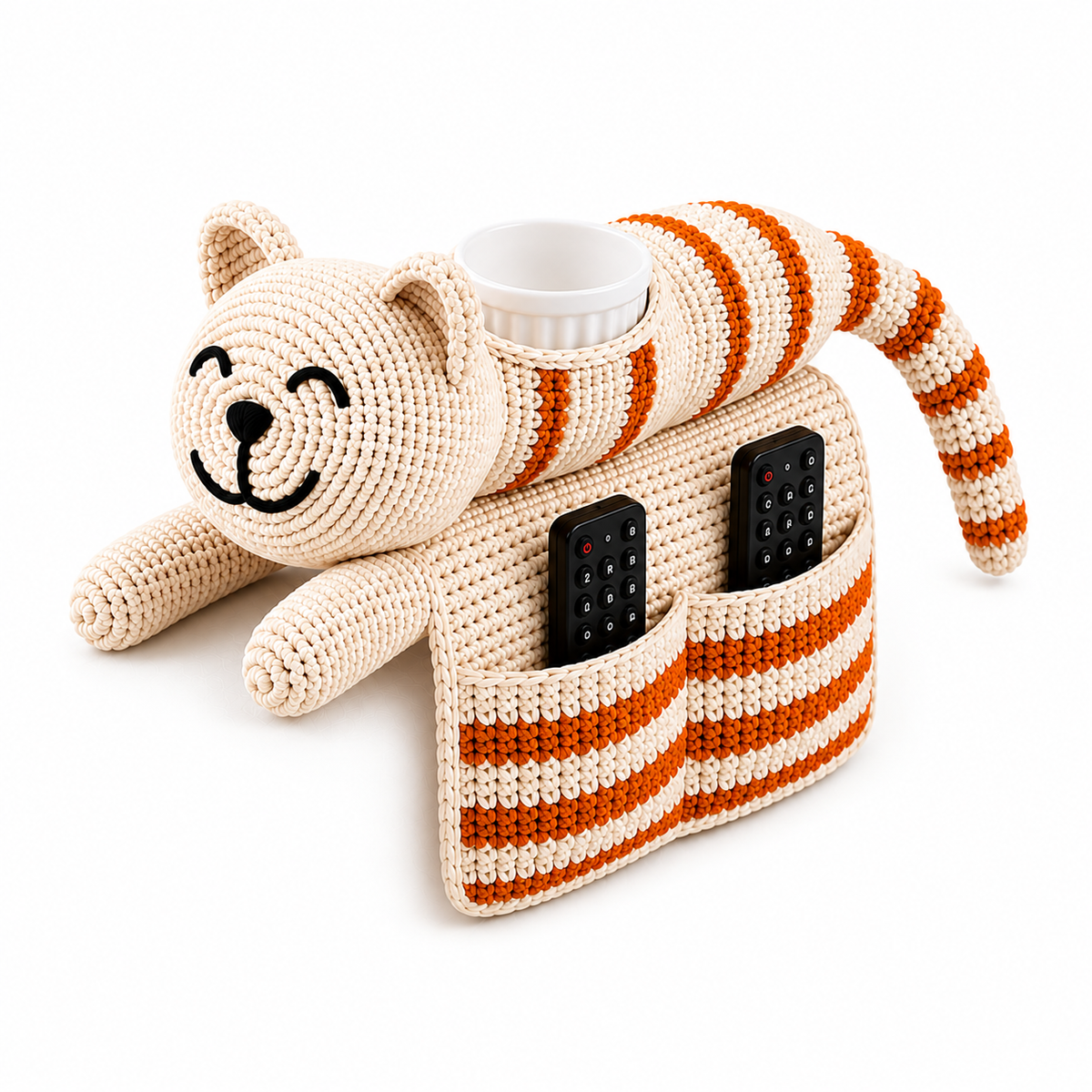 Kit crochet organiseur de canapé chat | Rangement DIY | MyPeluchic